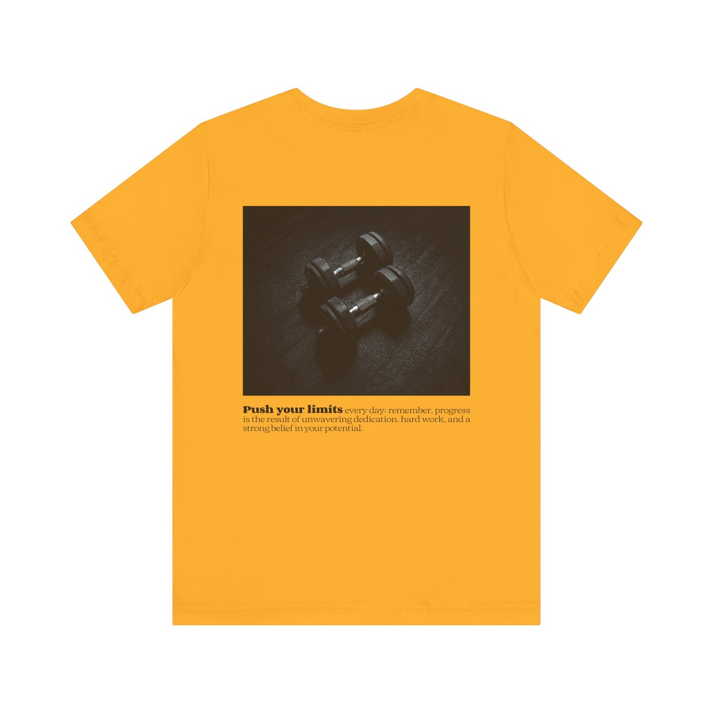 BeastForm Unisex Jersey Short Sleeve Tee - Dumbells