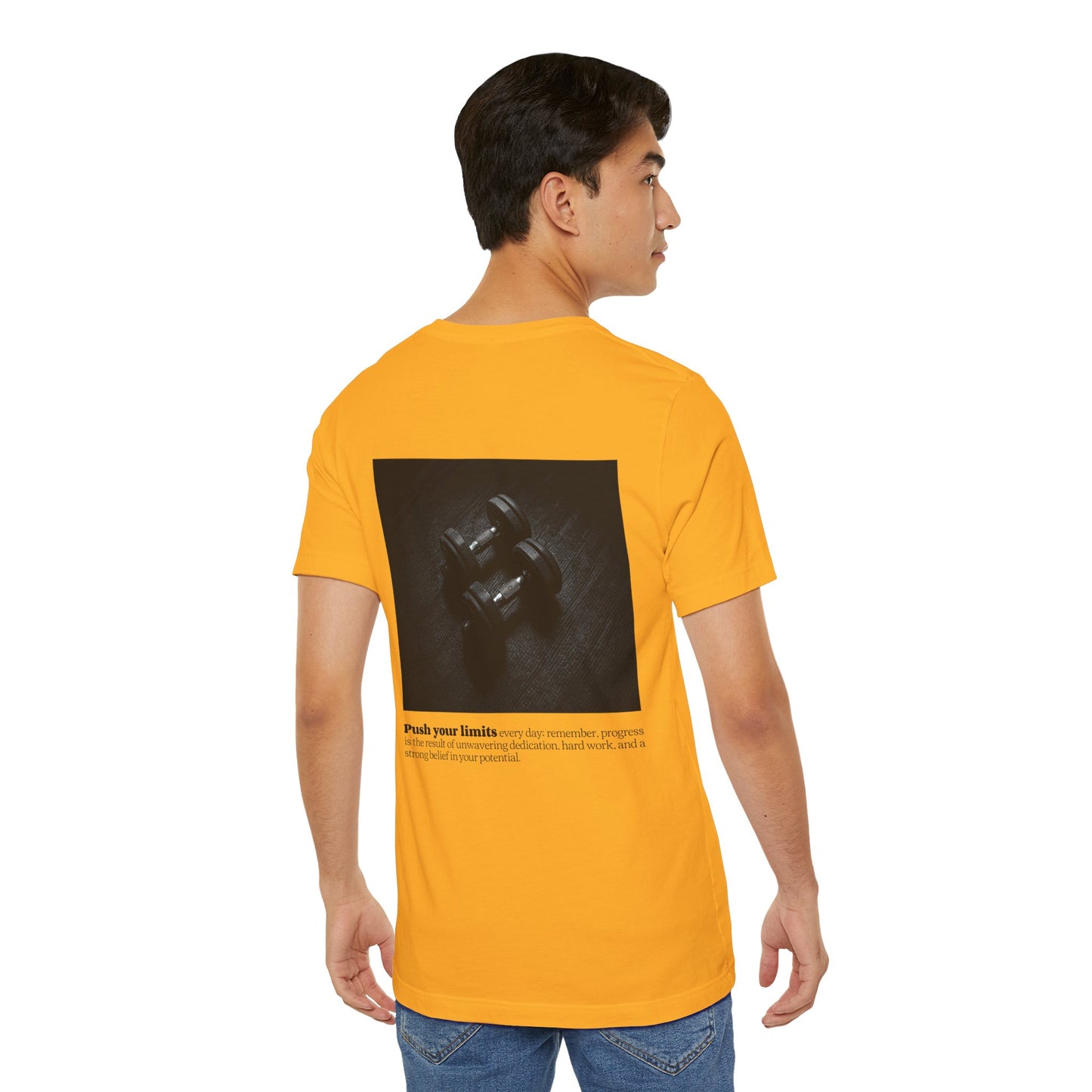 BeastForm Unisex Jersey Short Sleeve Tee - Dumbells