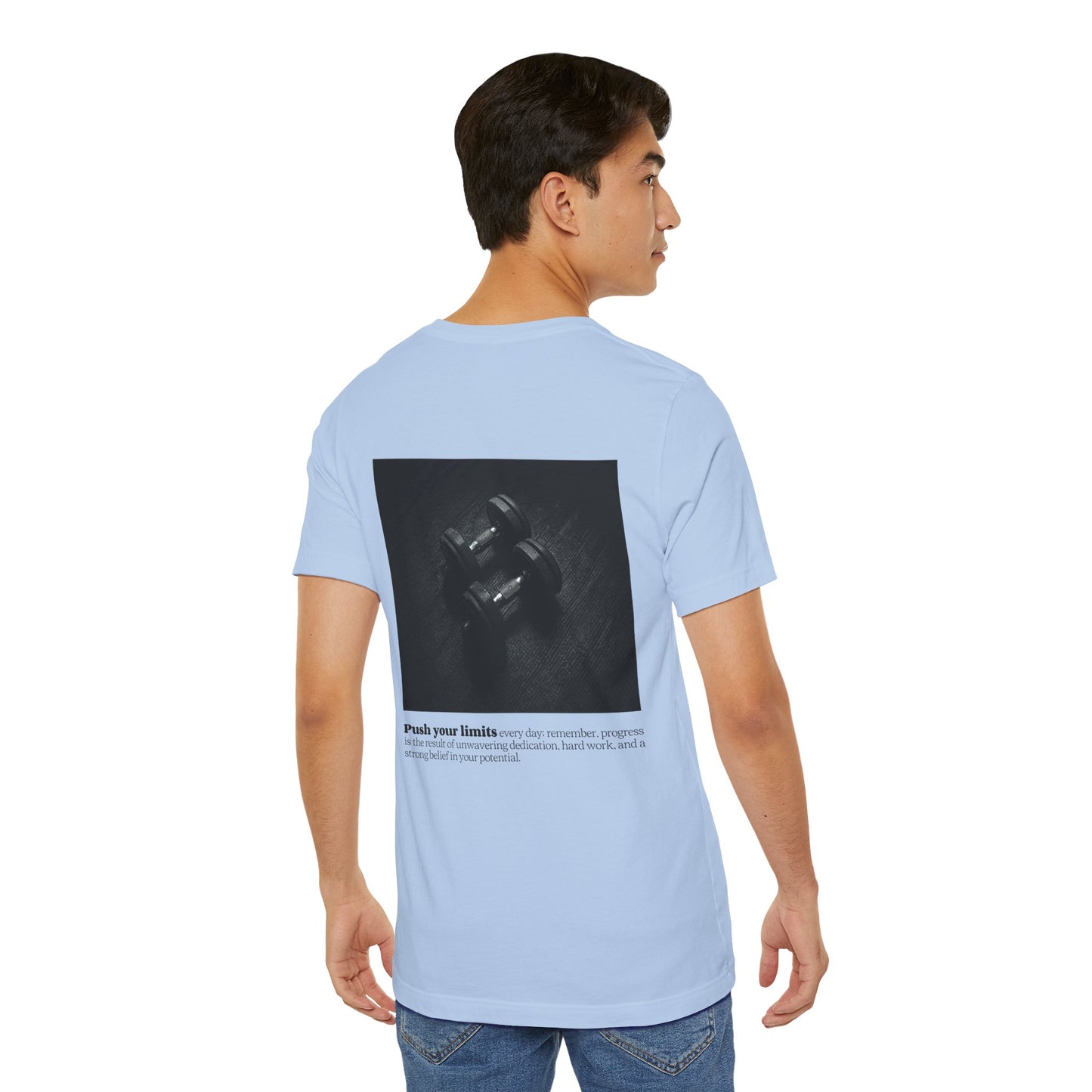 BeastForm Unisex Jersey Short Sleeve Tee - Dumbells