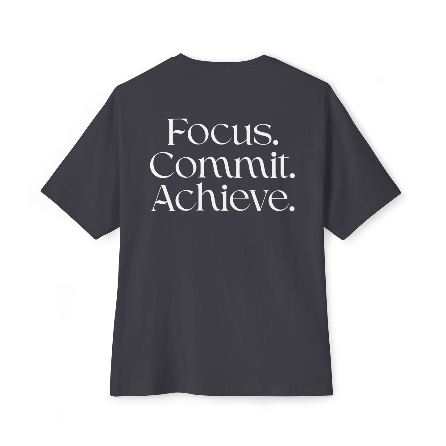 BeastForm Oversized Boxy Tee - Focus. Commit. Achieve.