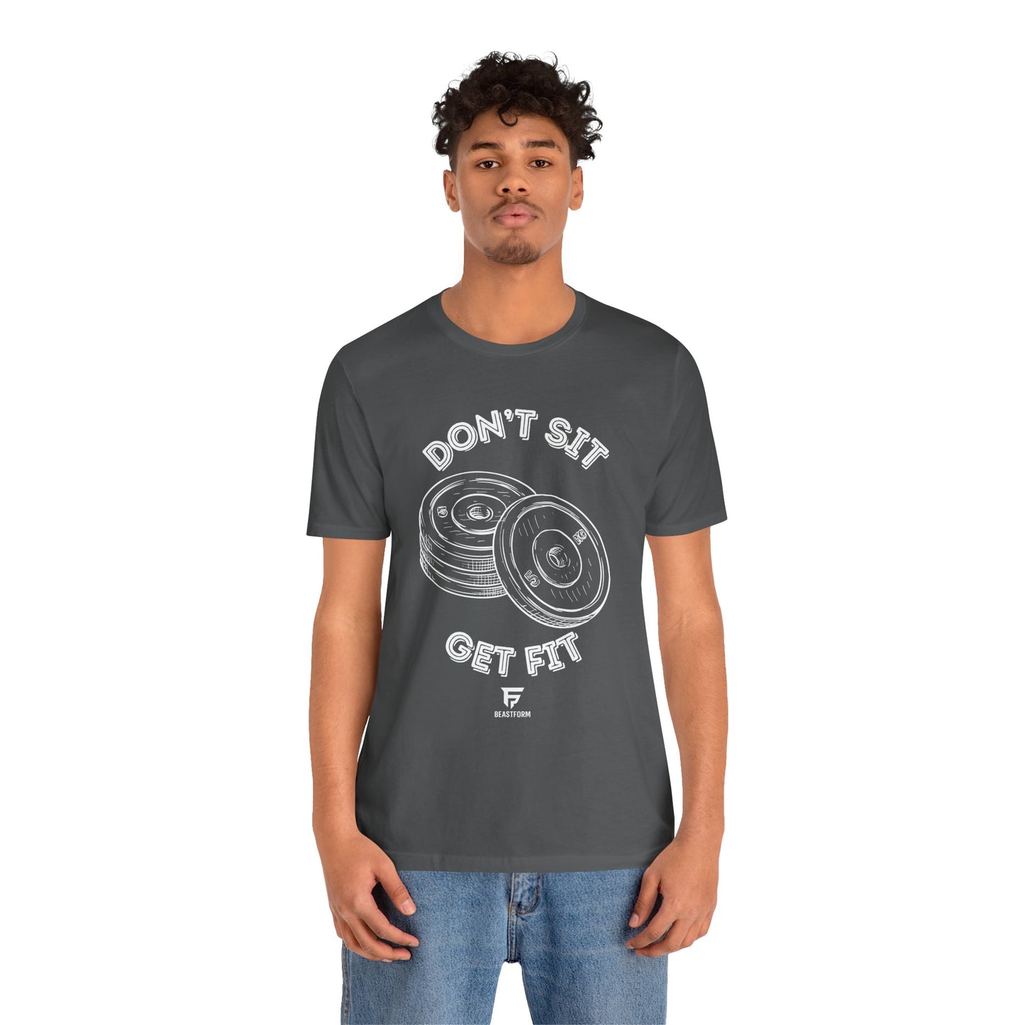 BeastForm Unisex Tee - 'Don't Sit, Get Fit' Shirt