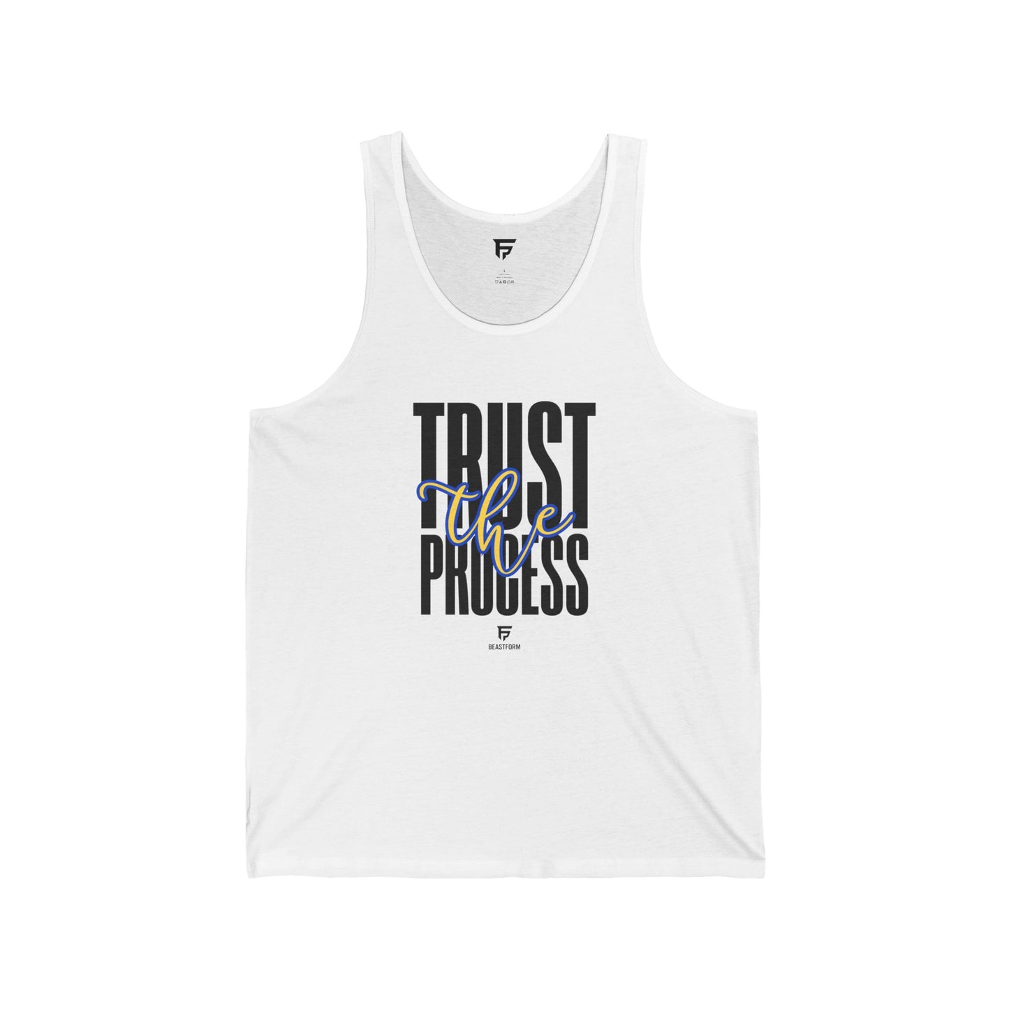 BeastForm Unisex Jersey Tank - "Trust the Process" Tank top