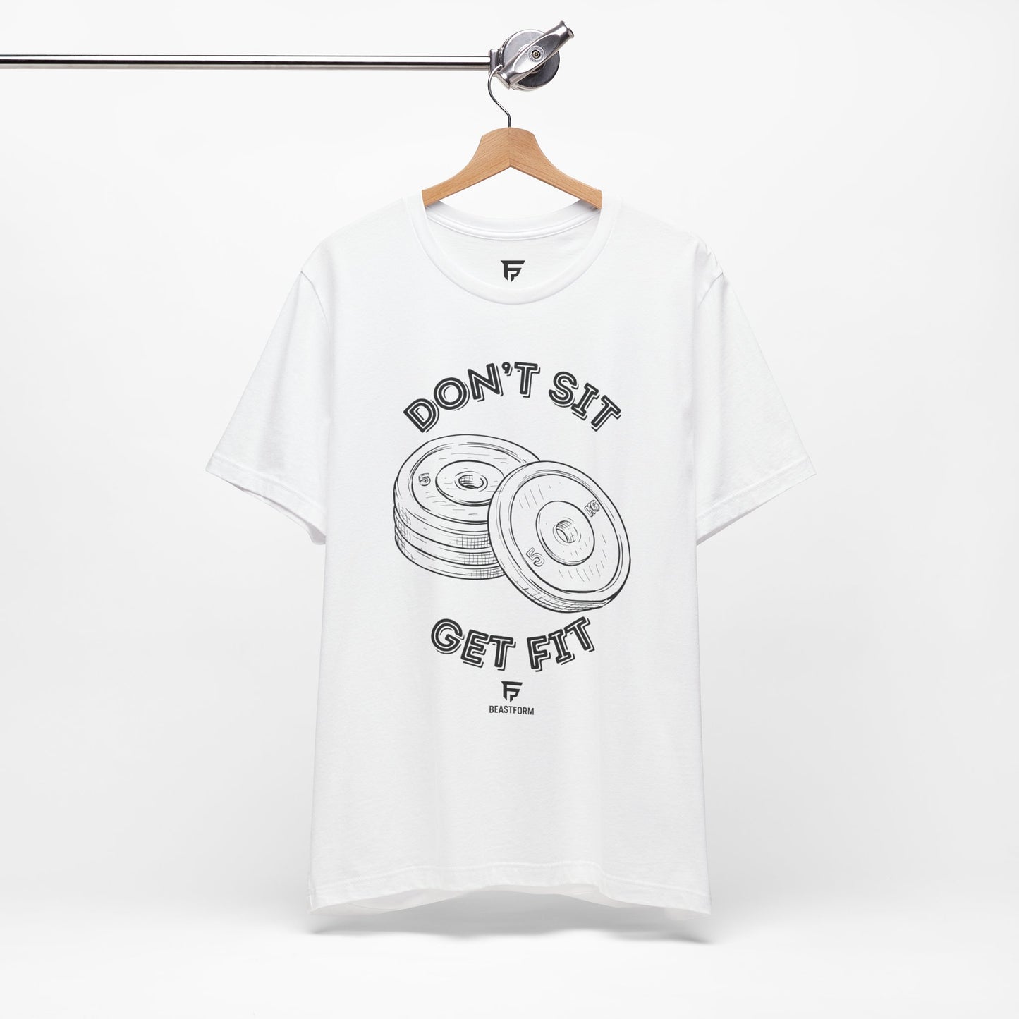 BeastForm Unisex Tee - 'Don't Sit, Get Fit' Shirt