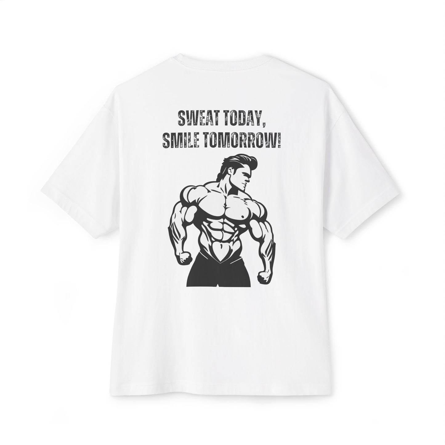 BeastForm Unisex Boxy Tee - "Sweat Today, Smile Tomorrow!" T-Shirt