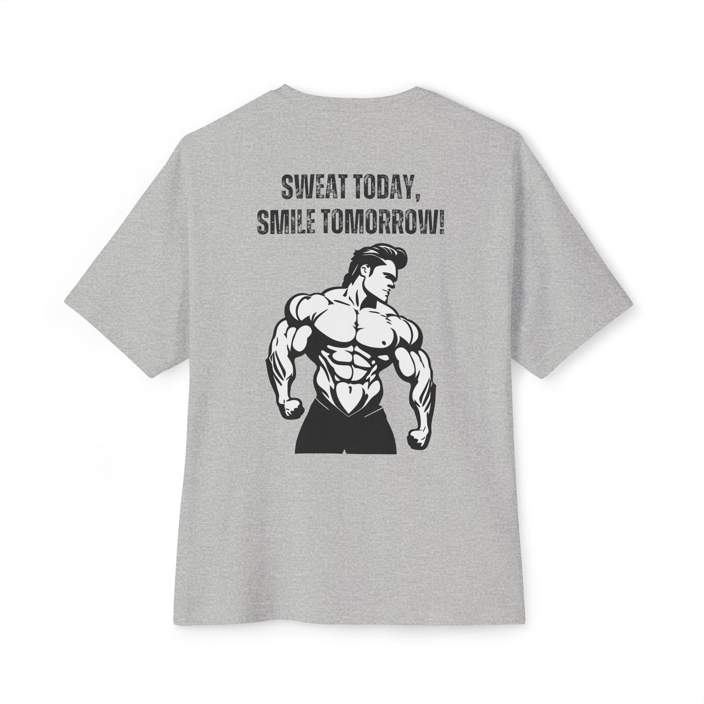 BeastForm Unisex Boxy Tee - "Sweat Today, Smile Tomorrow!" T-Shirt