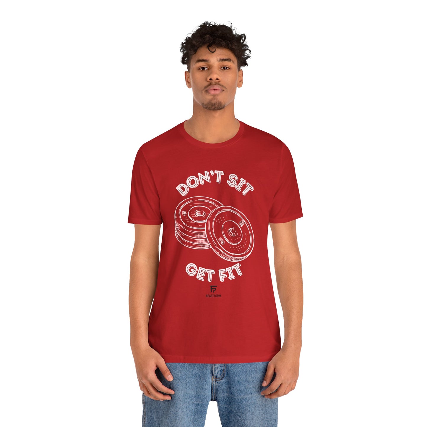 BeastForm Unisex Tee - 'Don't Sit, Get Fit' Shirt