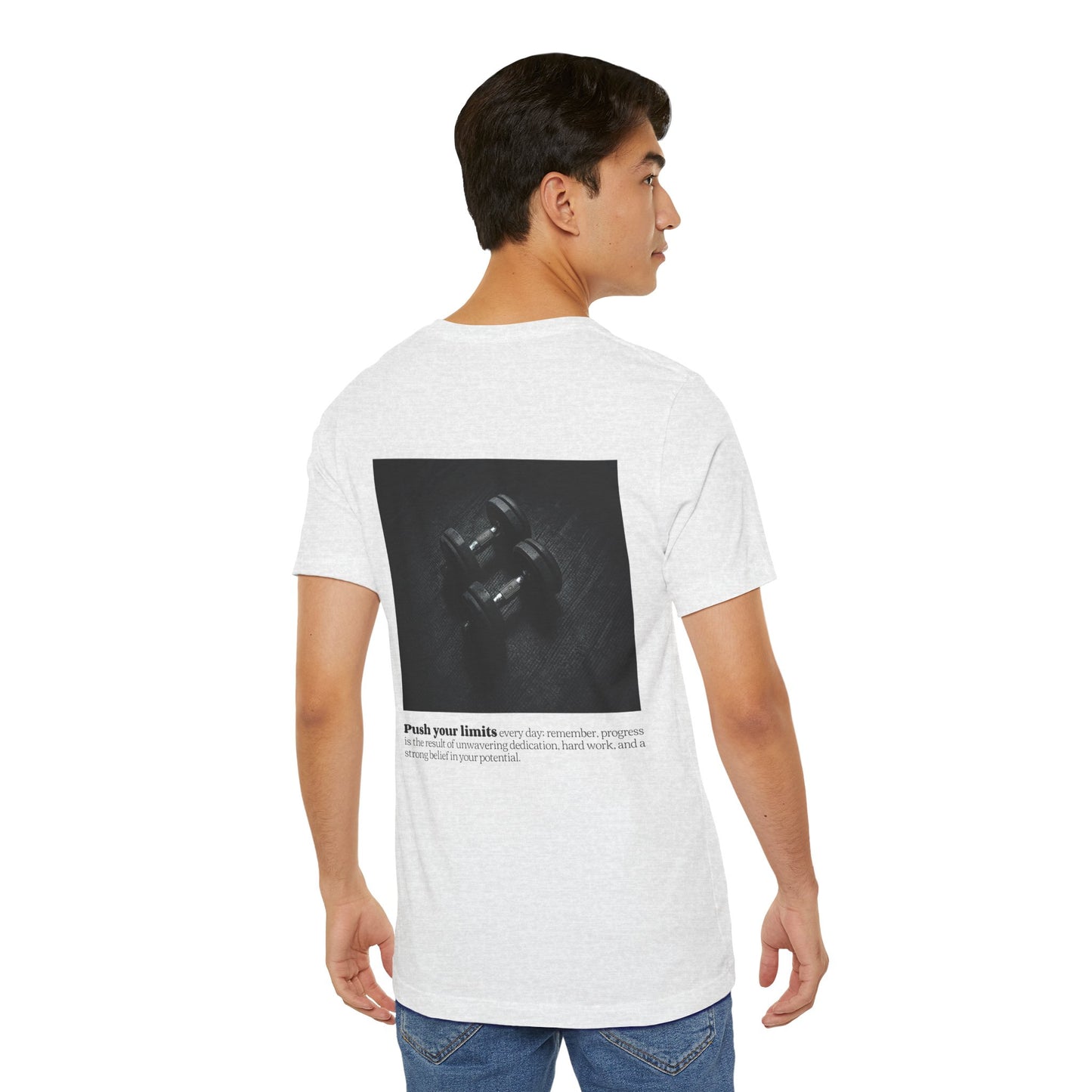 BeastForm Unisex Jersey Short Sleeve Tee - Dumbells