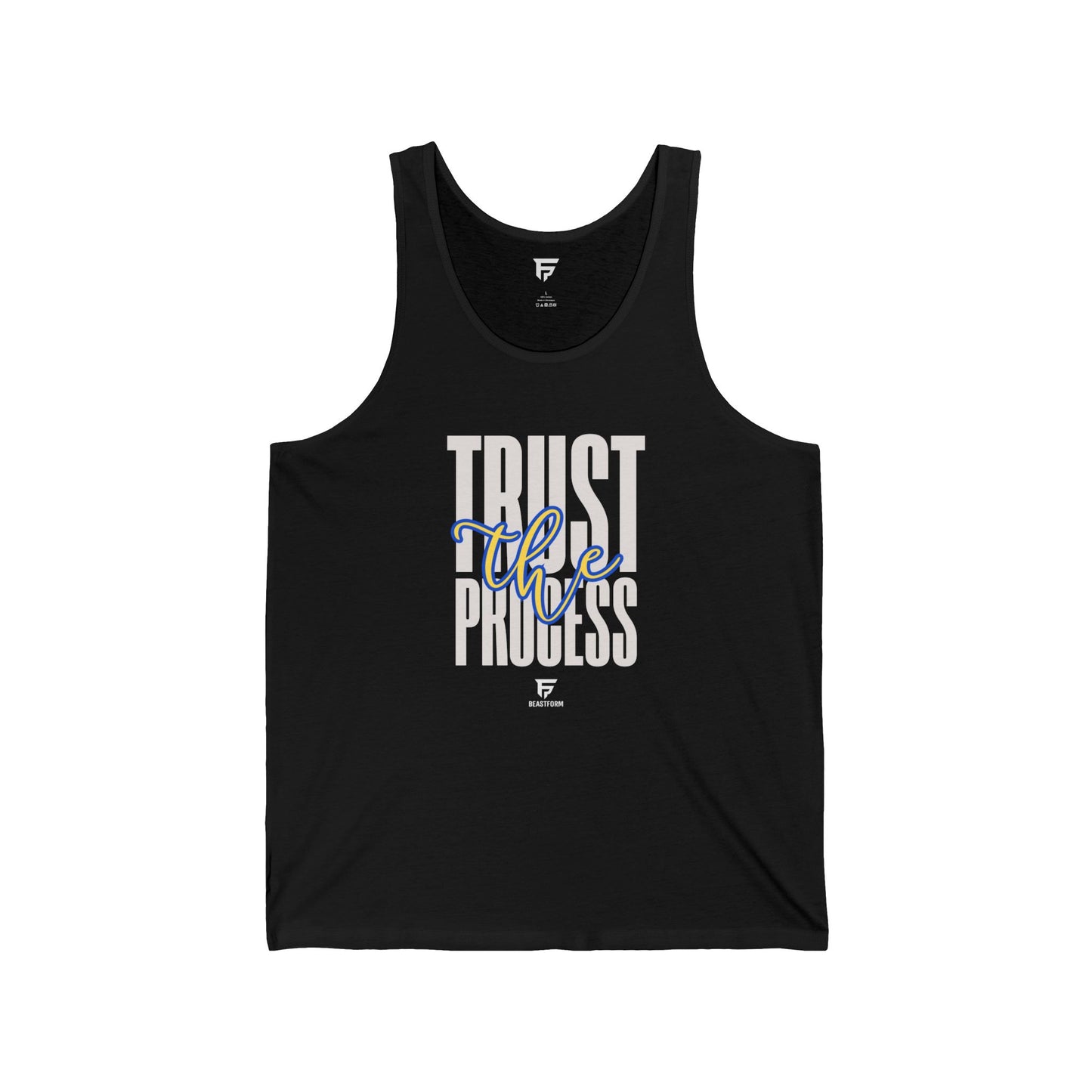 BeastForm Unisex Jersey Tank - "Trust the Process" Tank top