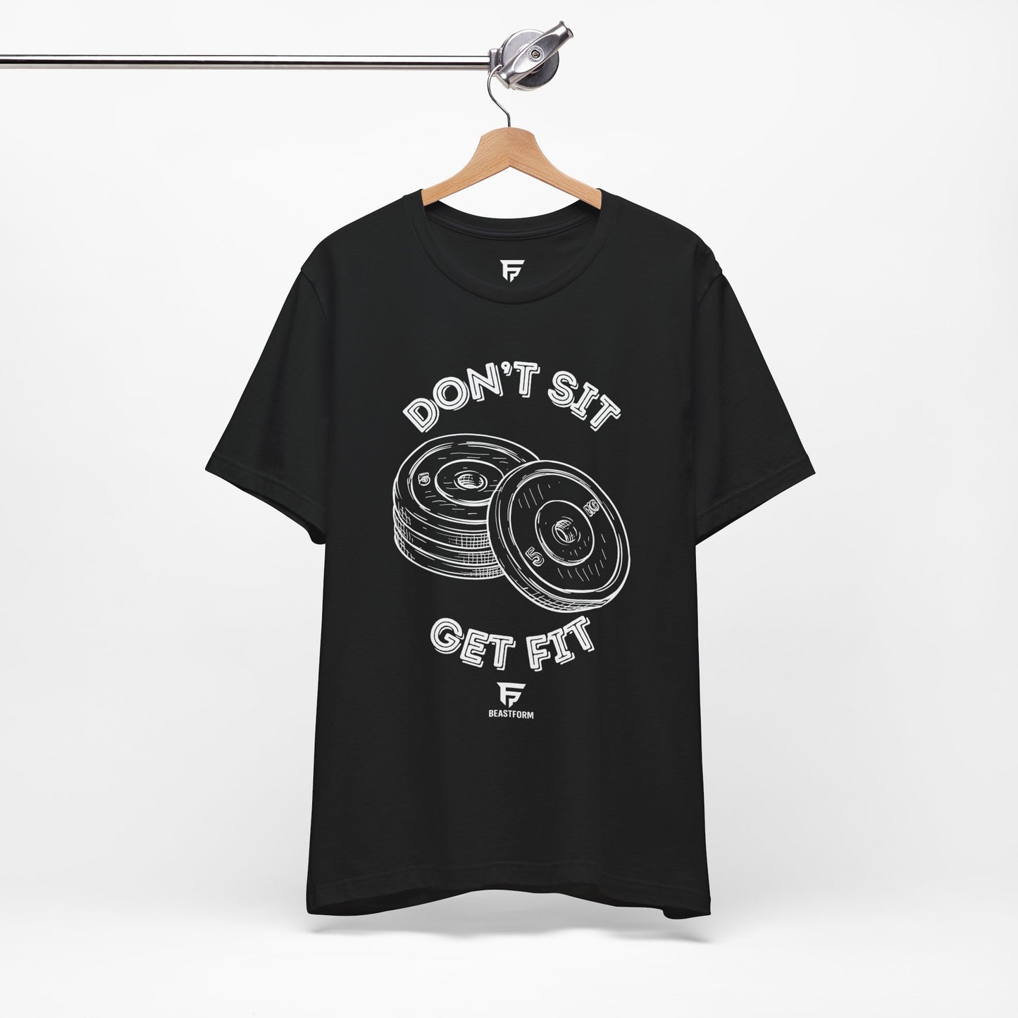 BeastForm Unisex Tee - 'Don't Sit, Get Fit' Shirt