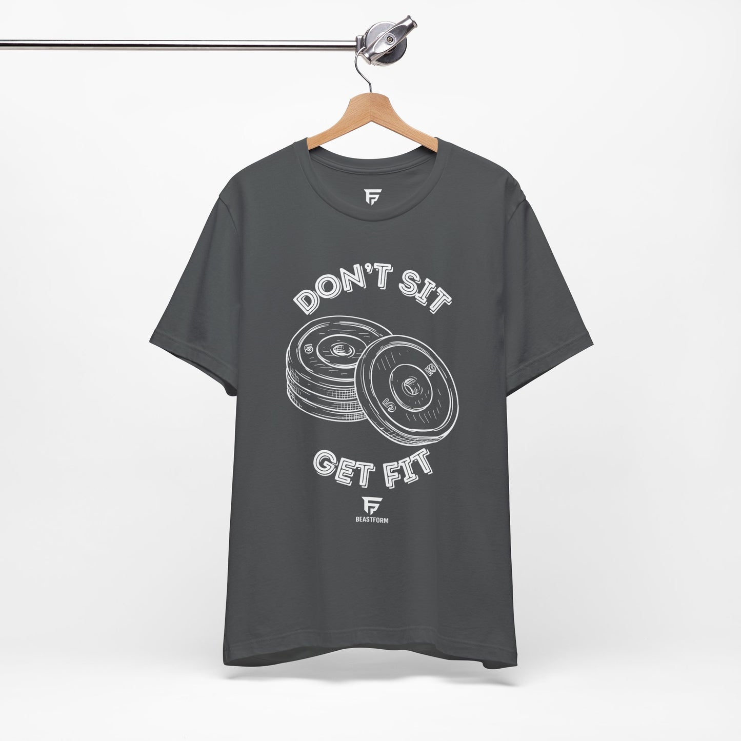 BeastForm Unisex Tee - 'Don't Sit, Get Fit' Shirt