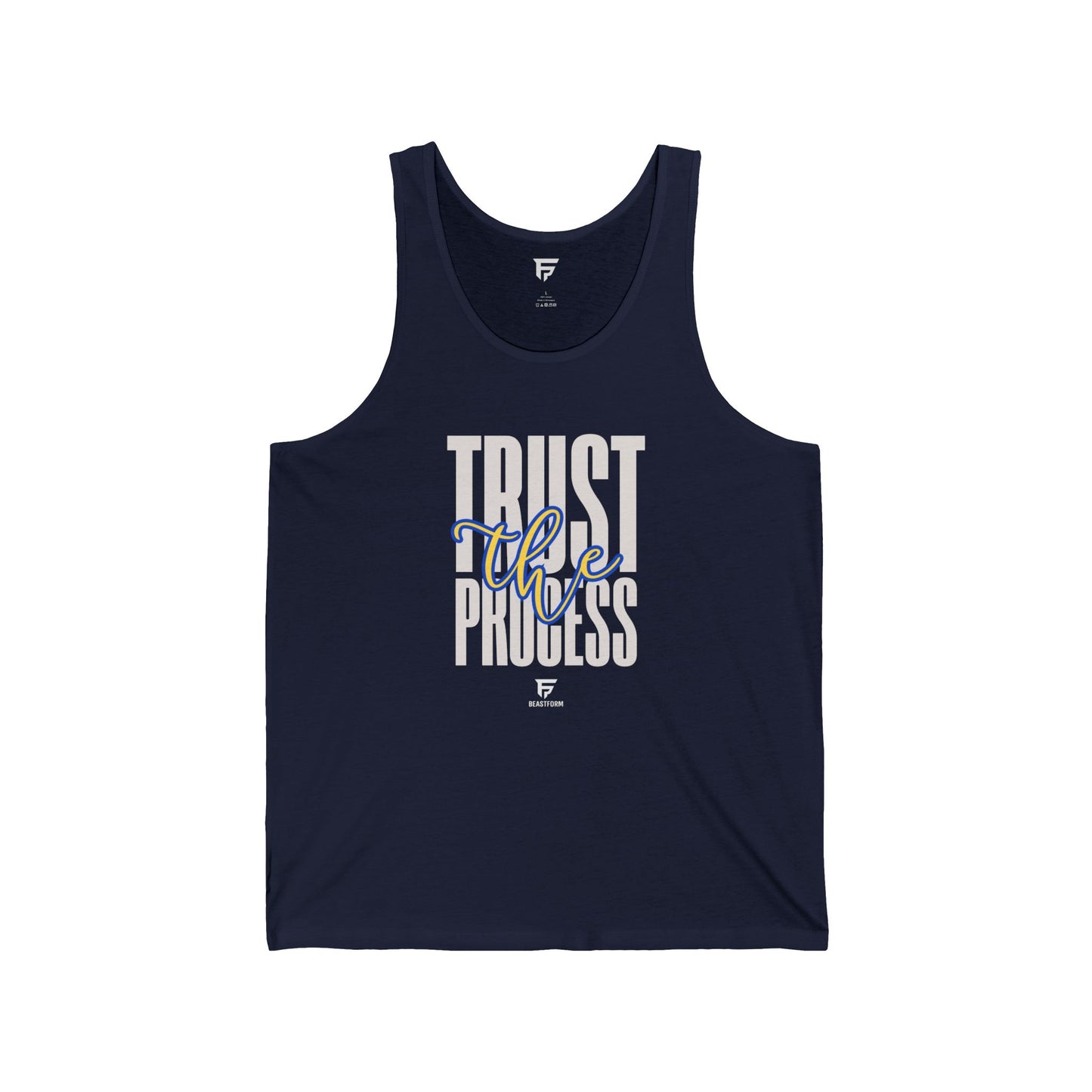 BeastForm Unisex Jersey Tank - "Trust the Process" Tank top