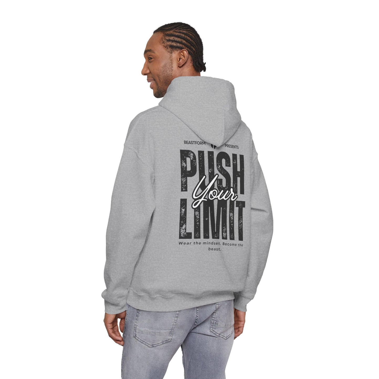 BeastForm Unisex Heavy Blend Hoodie - "Push Your Limit"