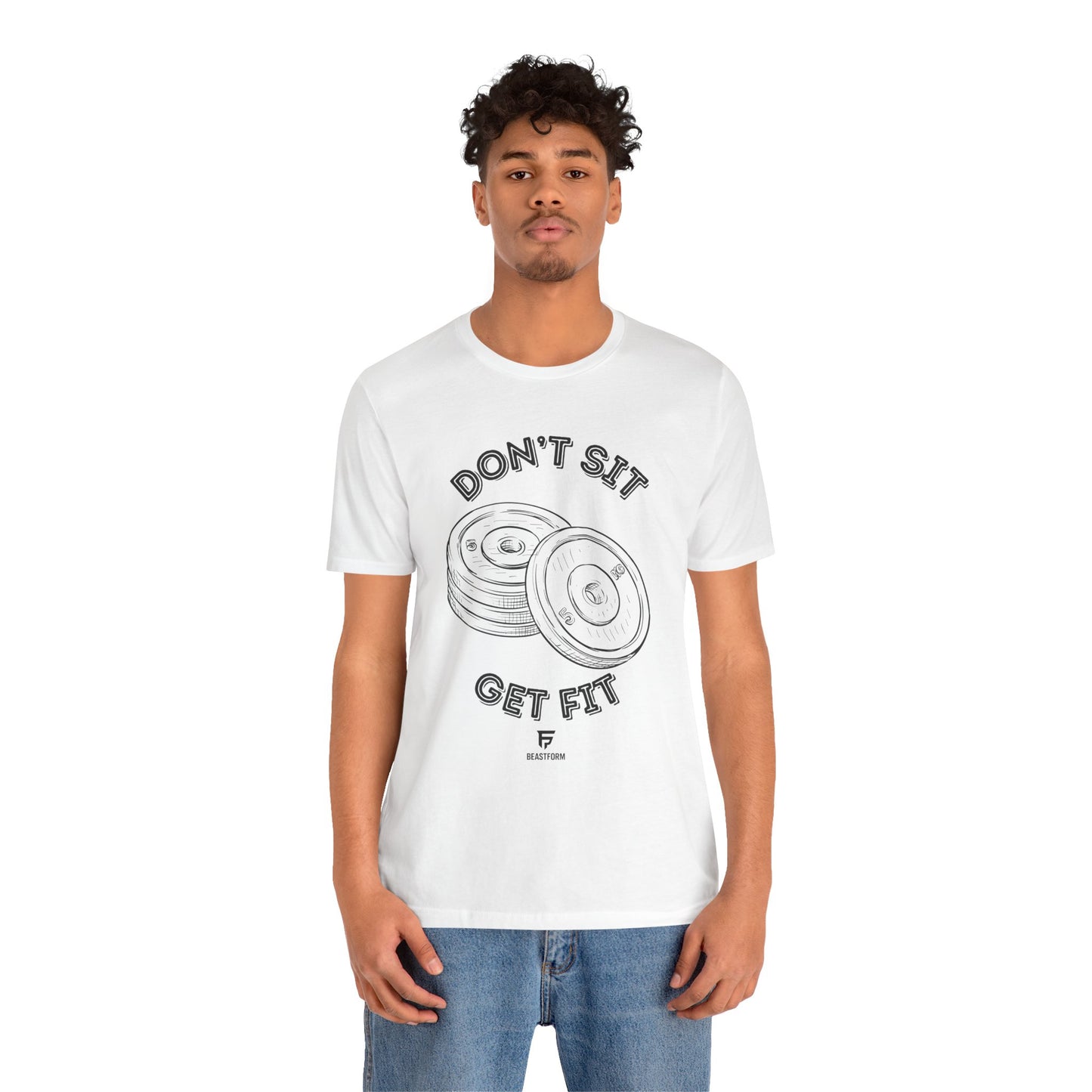 BeastForm Unisex Tee - 'Don't Sit, Get Fit' Shirt